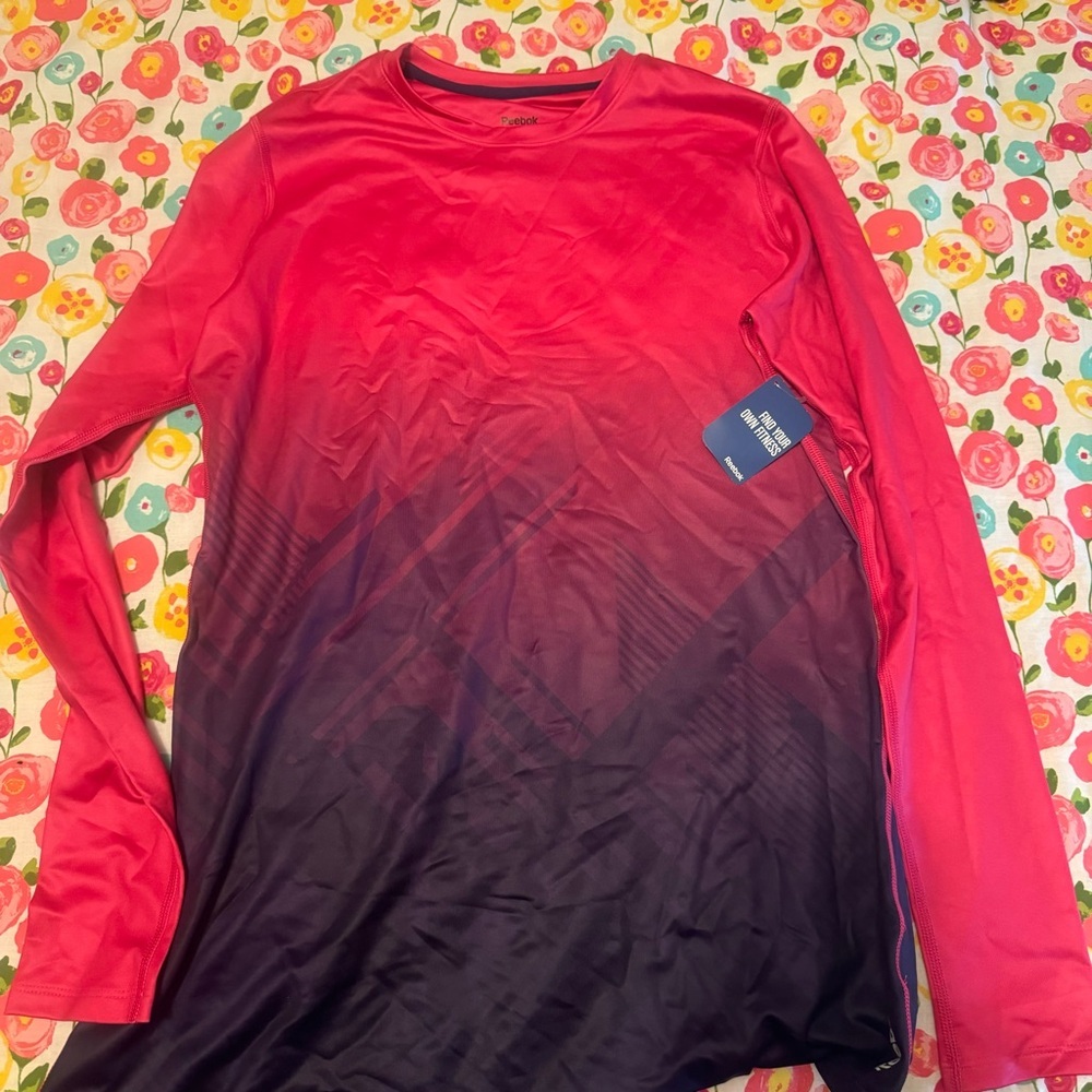 NWT Reebok XL women compression long sleeve shirt
